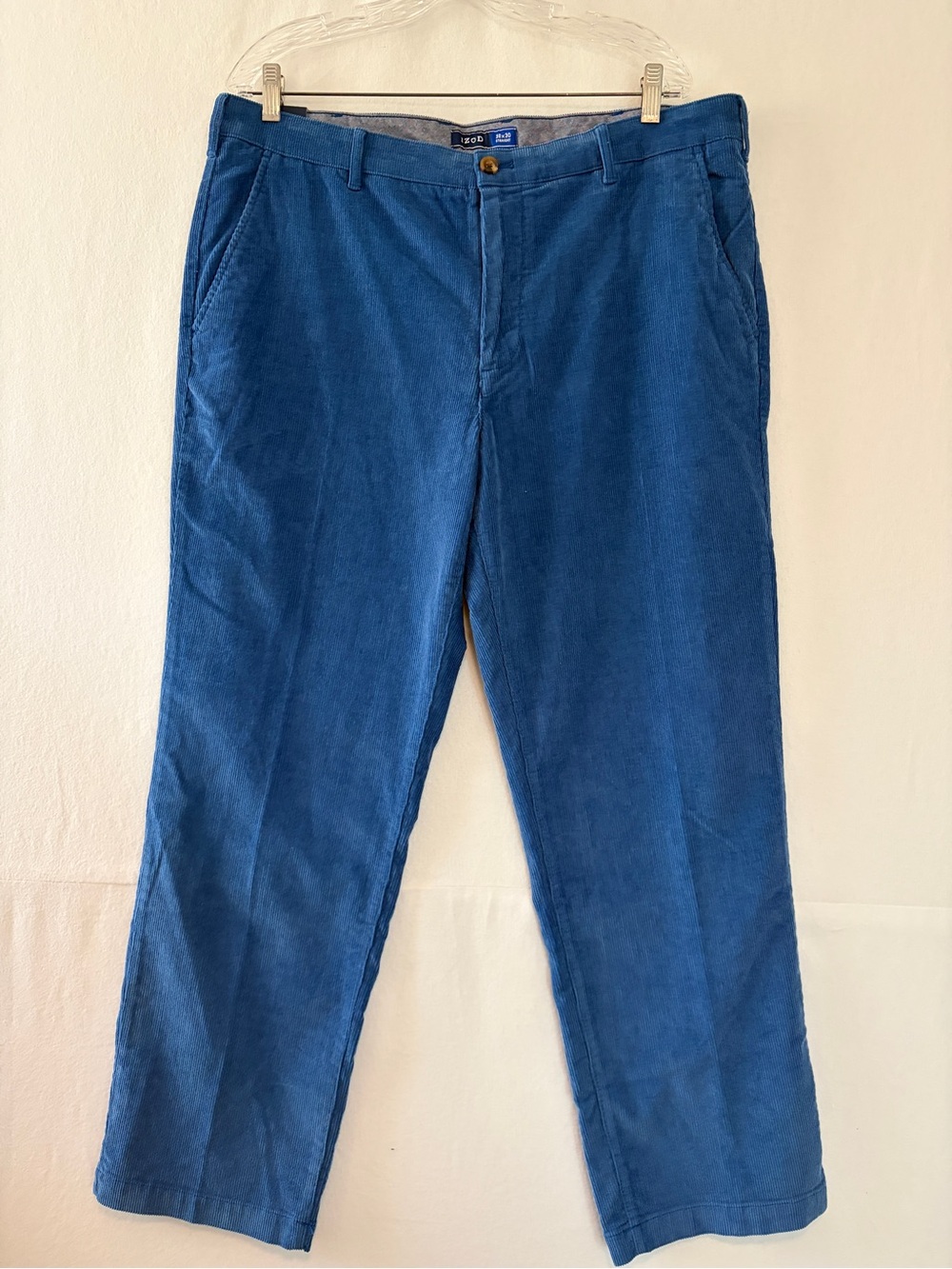 Izod Men's Corduroy Pants in Deep Blue